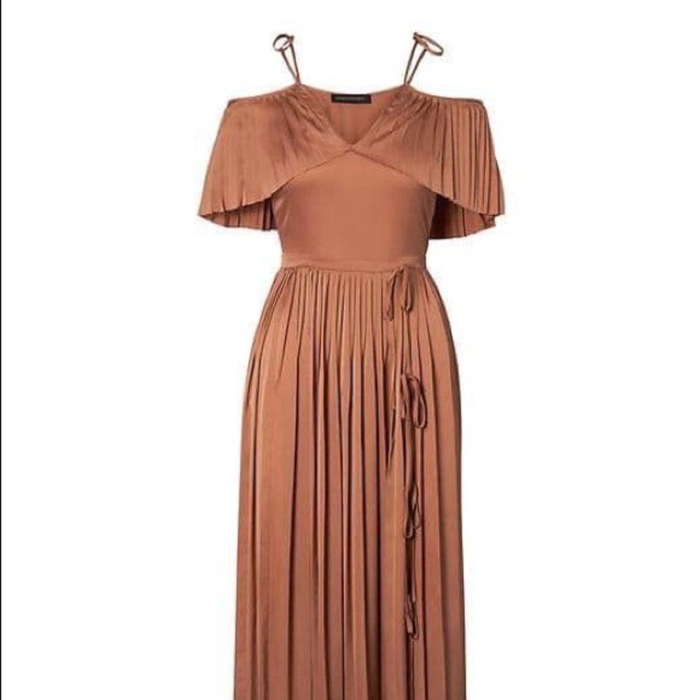 Olivia Palermo x Banana Republic Rose Gold Dress